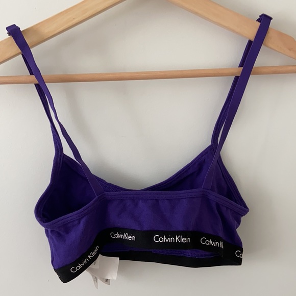 purple calvin klein bralette - Picture 2 of 3